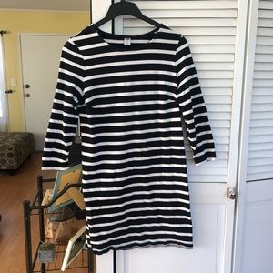 Like new - black and white striped dress